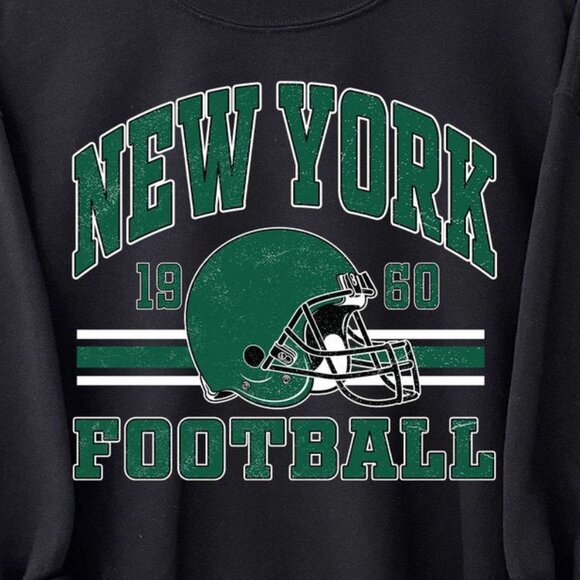 New York Football Retro Style Crewneck Sweatshirt 159 - Picture 2 of 5